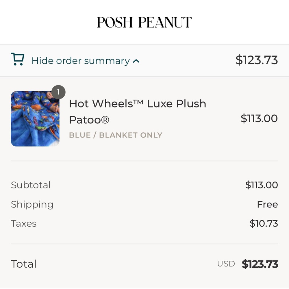Poshpeanut luxe plush patoo